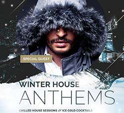 冬季音乐会传单模板：Winter Anthems Flyer Template